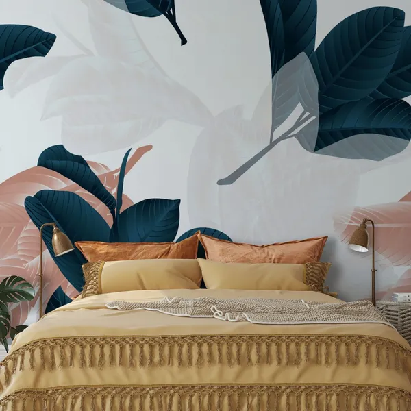Leaves_&_Stems___Wall_Mural,_Pvc_Free_Wall_Covering