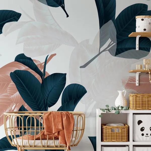 Leaves_&_Stems___Wall_Mural,_Pvc_Free_Wall_Covering