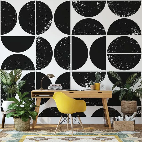 Black_And_White_Distressed_Geometrical_Shapes