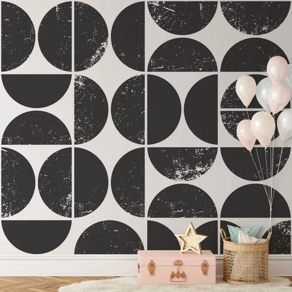 Black_And_White_Distressed_Geometrical_Shapes