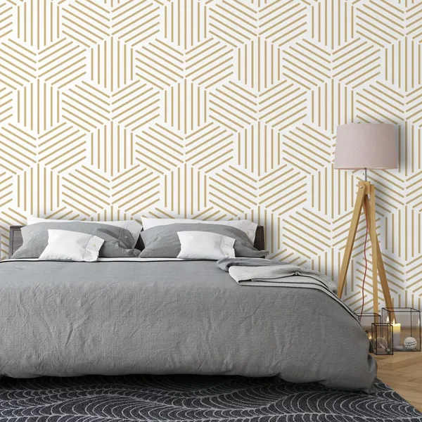 Ivory_Geometric___Mural_Wallpaper,_Pvc_Free,_Non-Toxic