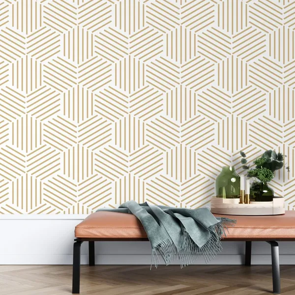 Ivory_Geometric___Mural_Wallpaper,_Pvc_Free,_Non-Toxic