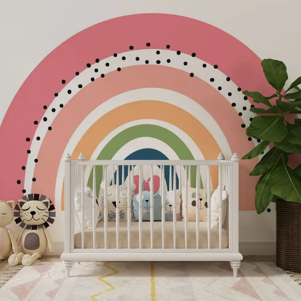 Cute_Colorful_Kids_Rainbow_Mural_Wallpaper.