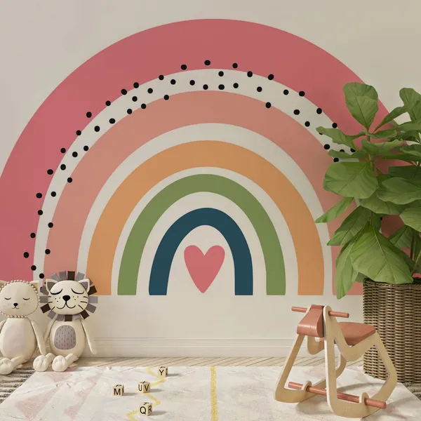 Cute_Colorful_Kids_Rainbow_Mural_Wallpaper.