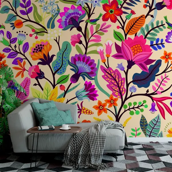 Prismatic_Tropical_Leaves_And_Birds