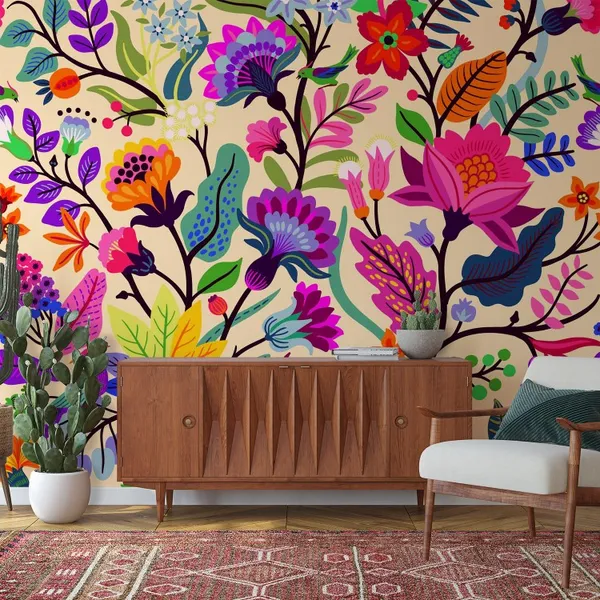 Prismatic_Tropical_Leaves_And_Birds