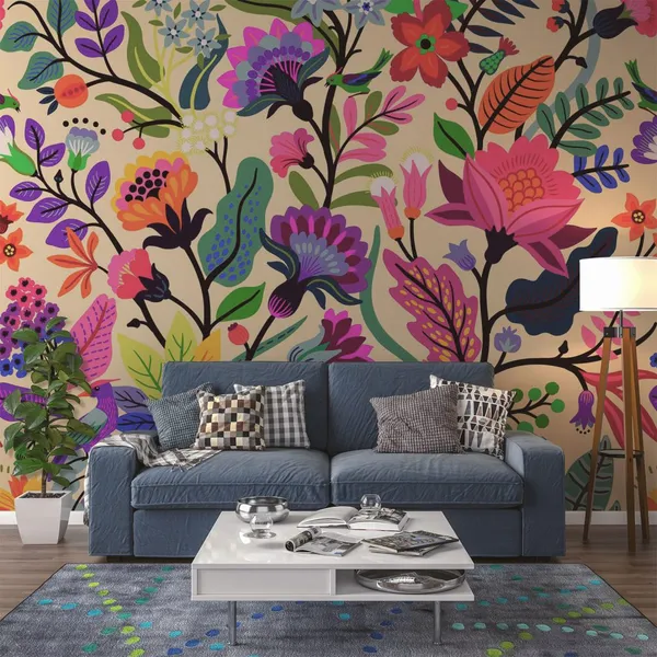 Prismatic_Tropical_Leaves_And_Birds