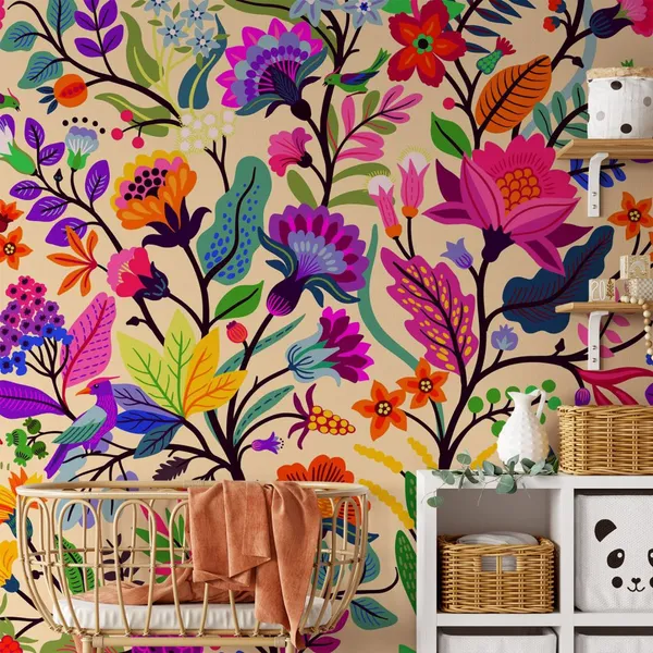 Prismatic_Tropical_Leaves_And_Birds