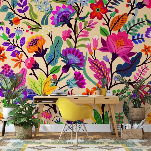 Prismatic_Tropical_Leaves_And_Birds