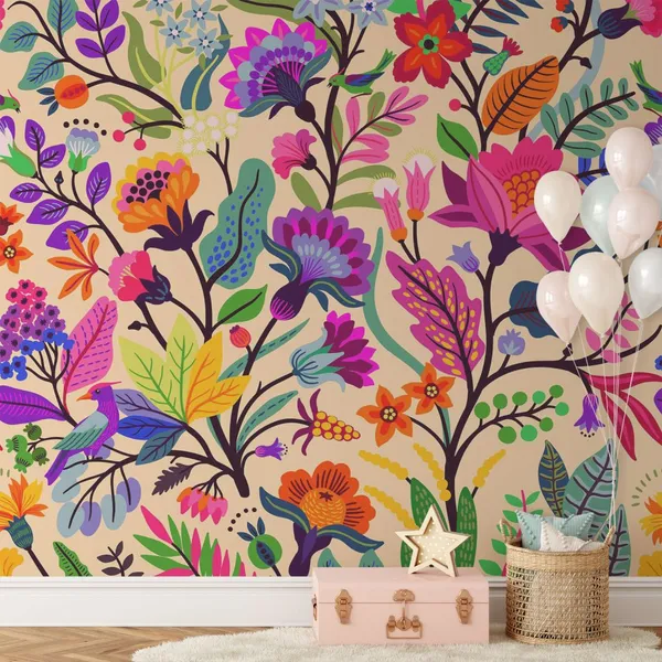 Prismatic_Tropical_Leaves_And_Birds