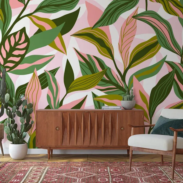 Exotic_jungle_plants__Wall_Mural,_PVC_free_Wall_Covering