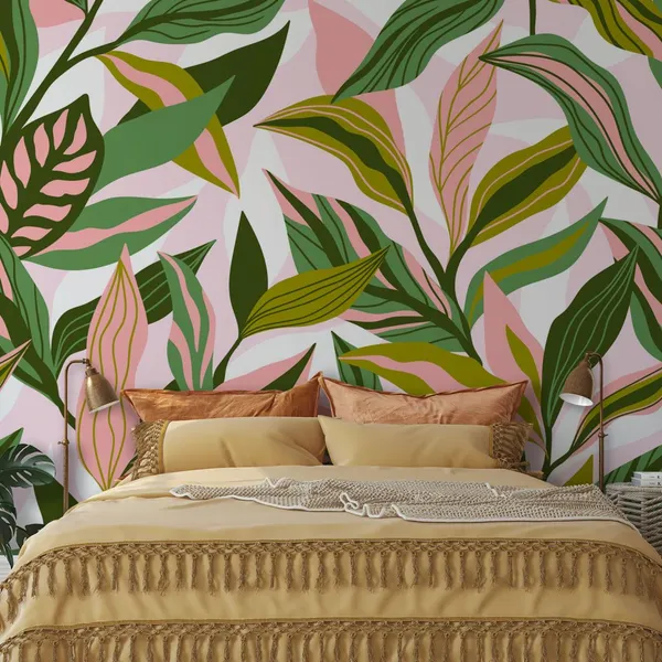Exotic_jungle_plants__Wall_Mural,_PVC_free_Wall_Covering