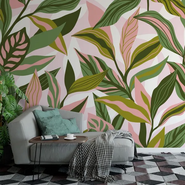 Exotic_jungle_plants__Wall_Mural,_PVC_free_Wall_Covering