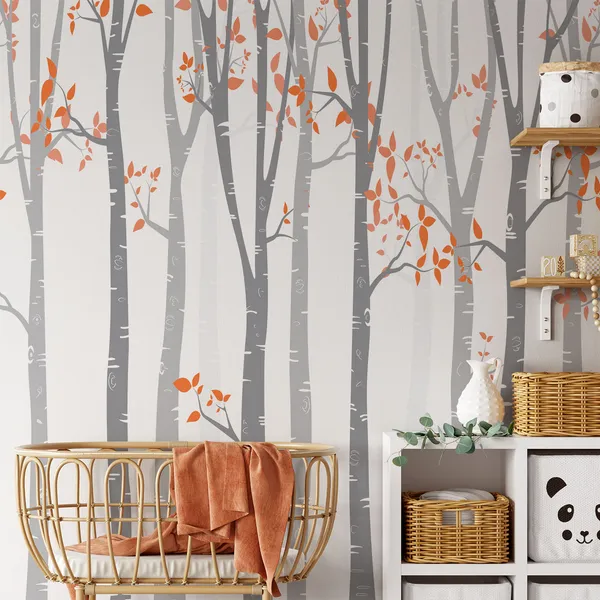 Lovely_tall_birch_trees__Wall_Mural,_PVC_free_Wall_Covering