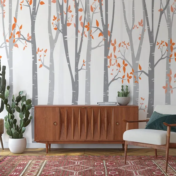 Lovely_tall_birch_trees__Wall_Mural,_PVC_free_Wall_Covering