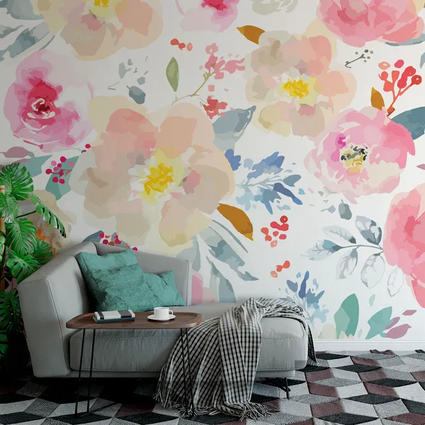 Spring_floral_Beautiful_Flowers___Wall_Mural,_PVC_free_Wall_Covering