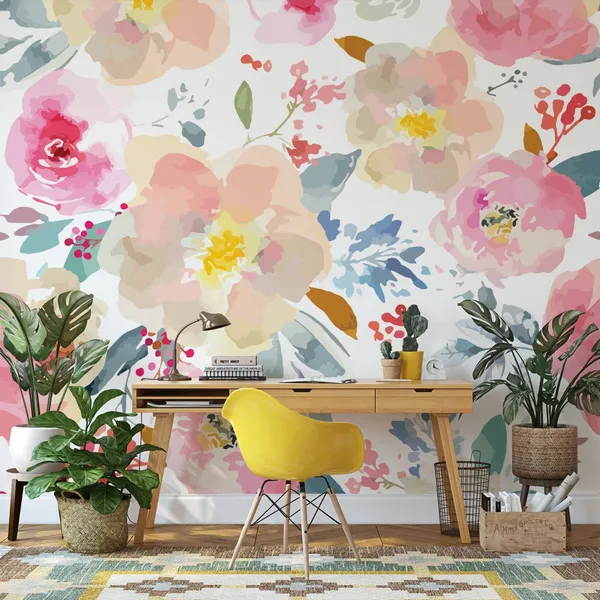 Spring_floral_Beautiful_Flowers___Wall_Mural,_PVC_free_Wall_Covering