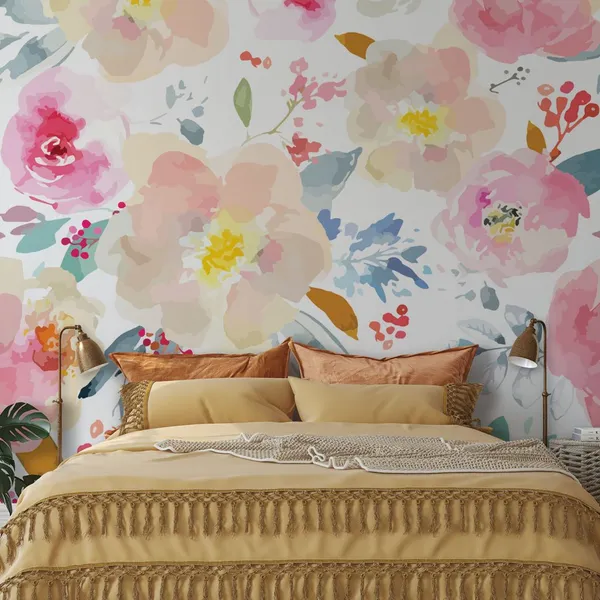 Spring_floral_Beautiful_Flowers___Wall_Mural,_PVC_free_Wall_Covering