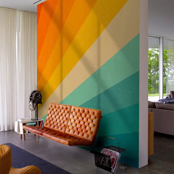 Retro_pop_and_colorful_geometric_burst_line_background_Wall_Mural.