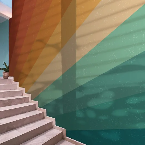 Retro_pop_and_colorful_geometric_burst_line_background_Wall_Mural.