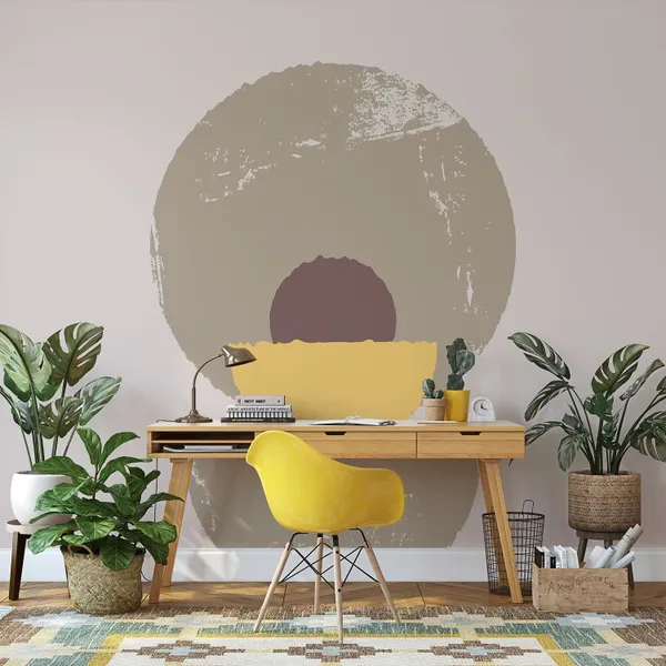 Boho-style_Wall_Decor._Abstract_modern_background._Background_with_geometric_balancing_figures_Wall_decoration_Simple_forms_Mural_Wallpaper.