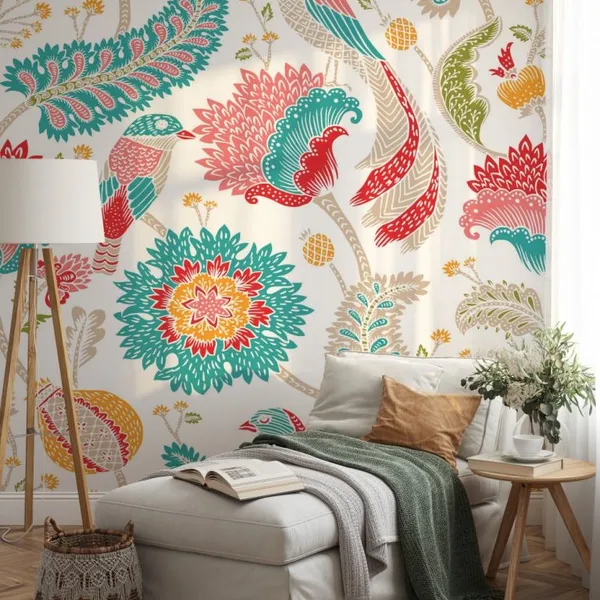 Seamless_pattern_with_fantasy_flowers,_natural_wallpaper,_floral_decoration_curl_illustration._Paisley_print_hand_drawn_elements._Home_Decor._Jacobean_embroidery._Mural_Wallpaper,_PVC_Free.