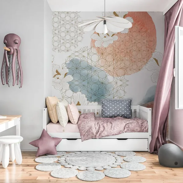 Crane_birds_vector._Japanese_background_with_watercolor_texture._Oriental_natural_wave_pattern_with_floral_decoration_banner_design_in_vintage_style._Peony_floral_pattern_element_Mural_Wallpaper.