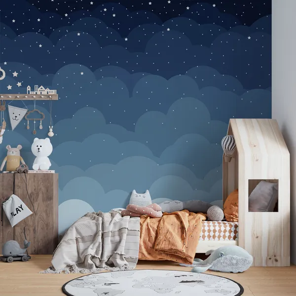 Blue_star_sky_with_Multiple_stars_Mural_Wallpaper.