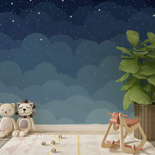 Blue_star_sky_with_Multiple_stars_Mural_Wallpaper.