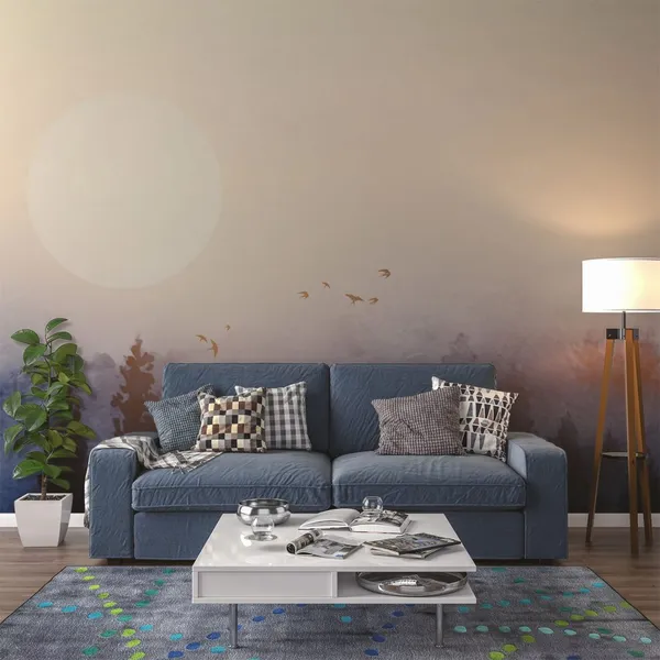 The_Early_Morning_Sun_With_Beautiful_Nature_&_Birds_Mural_Wallpaper.