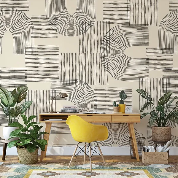 Vector_contemporary_seamless_pattern_with_aesthetic_hand_drawn_abstract_shapes_and_geometric_elements.