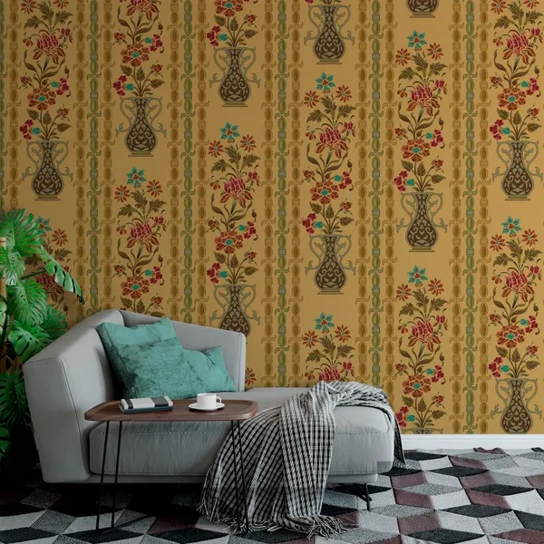 abstract_mughal_motif_with_pattern_background_texture_Mural_Wallpaper.