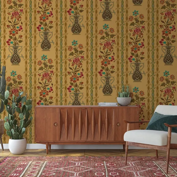 abstract_mughal_motif_with_pattern_background_texture_Mural_Wallpaper.
