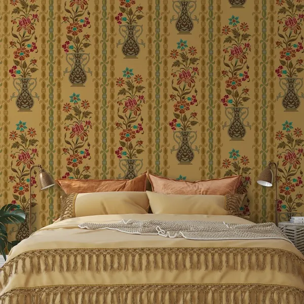 abstract_mughal_motif_with_pattern_background_texture_Mural_Wallpaper.