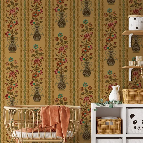 abstract_mughal_motif_with_pattern_background_texture_Mural_Wallpaper.