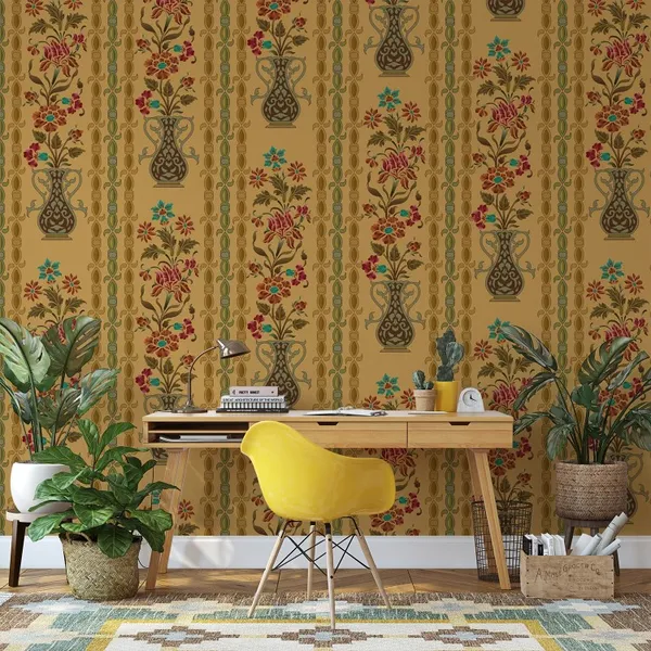 abstract_mughal_motif_with_pattern_background_texture_Mural_Wallpaper.