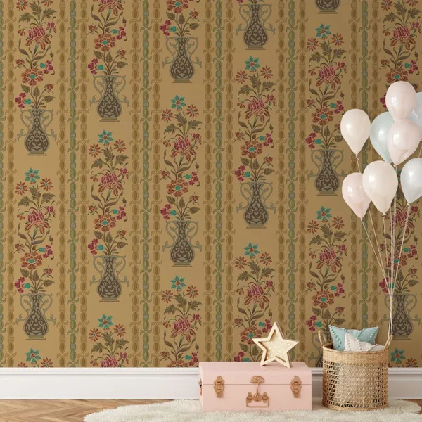 abstract_mughal_motif_with_pattern_background_texture_Mural_Wallpaper.