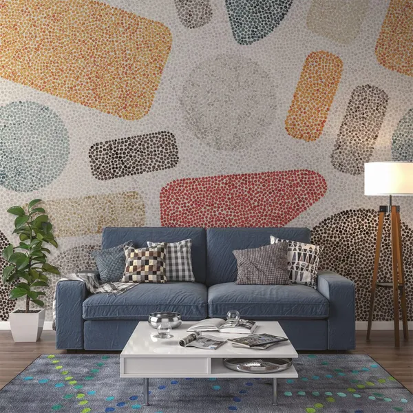 Seamless_embroidery_pattern_in_polka_dot_style._Grunge_texture._Abstract_geometric_ornament._Punch_needle_embroidery,_handmade,_carpet_print._Vector_illustration._Mural_Wallpaper.