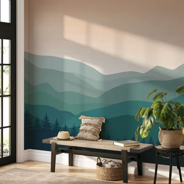 Vector__Landscape__Mountains_Mural_Wallpaper,_Pvc_Free,_Non-Toxic.