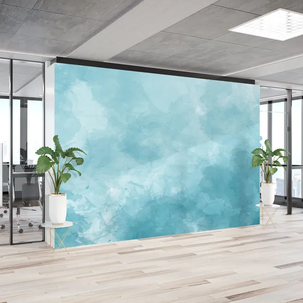 The_Blue_Cement_Wall_Background_Is_Filled_With_Rough_Scratches_Mural_Wallpaper,_Pvc_Free,_Non-Toxic