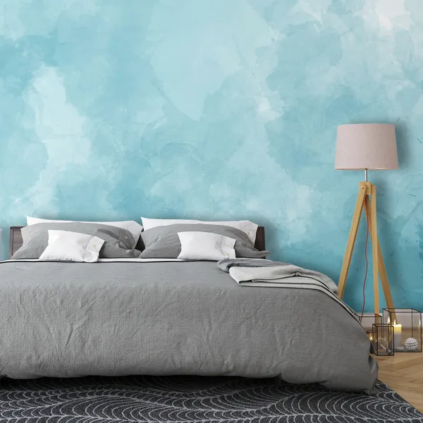 The_Blue_Cement_Wall_Background_Is_Filled_With_Rough_Scratches_Mural_Wallpaper,_Pvc_Free,_Non-Toxic