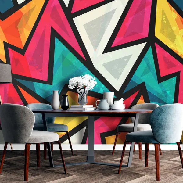 Abstract_Colorful_Geometric_Seamless_Pattern_With_Grunge_Effect_(Raster_Version)_Mural_Wallpaper_Pvc_Free
