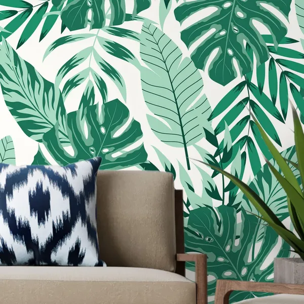 Beautiful_Abstract_Greenish_Leaves_Art,_Mural_Wallpaper,_Pvc_Free,_Wall_Covering.