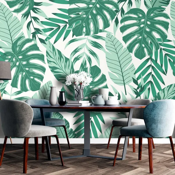 Beautiful_Abstract_Greenish_Leaves_Art,_Mural_Wallpaper,_Pvc_Free,_Wall_Covering.