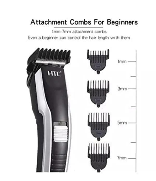 CHARTBUSTERS_AT-538_Rechargeable_Hair_Beard_Trimmer_for_Men_Trendy_Styler_HTC_Trimmer_Stainless_Steel_Sharp_Blade_Beard_Shaver_(Black)
