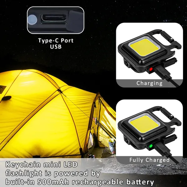 Black_COB_Small_Flashlights_Rechargeable_Keychain_Work_Light_-_4_Light_Modes,Mini_Super_Bright_Emergency_Light_with_Folding_Bracket_Bottle_Opener_and_Magnet_Base_for_Fishing,_(2_Pack)