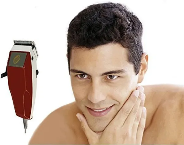 CHARTBUSTERS_Professional_Heavy-Duty_Corded_Electric_Hair_Trimmer_for_Men_(Maroon)