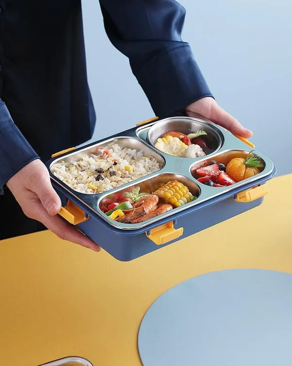 Stainless_Steel_Lunch_Boxes_(4_Compartment_Lunch_Box)_(Blue_Color),_200_milliliter