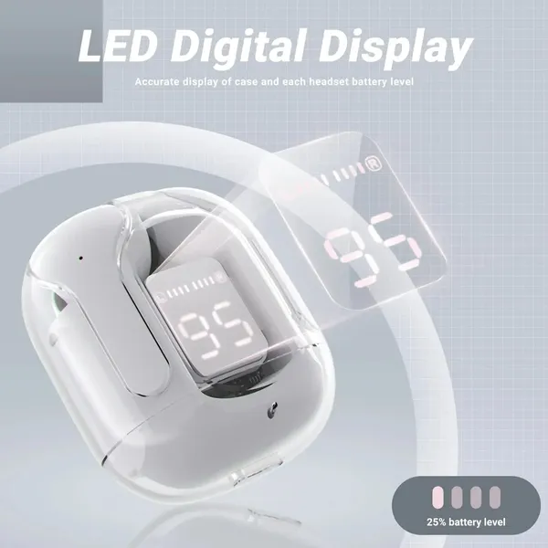 Chartbusters_Crystal_Wireless_Earbuds,_Transparent_Charging_Case_and_LED_Digital_Display,_Bluetooth_Earphones_with_ENC_Noise_Cancelation,_Touch_Control_(MULTI_COLOR_)