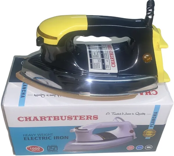 Black_&_Yellow_1.5Kg_Heavy_Weight_Instant_Heat_Gold_Plate_Coated_Non_Stick_1000_W_Dry_Iron
